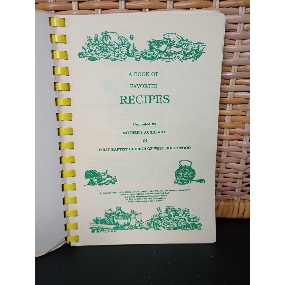 First Baptist Church Of West Hollywood Mother's Auxiliary Cookbook Hollywood, FL - Picture 2 of 11